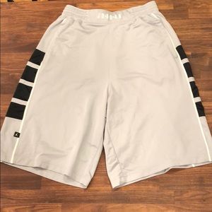 Jordan Brand basketball shorts.